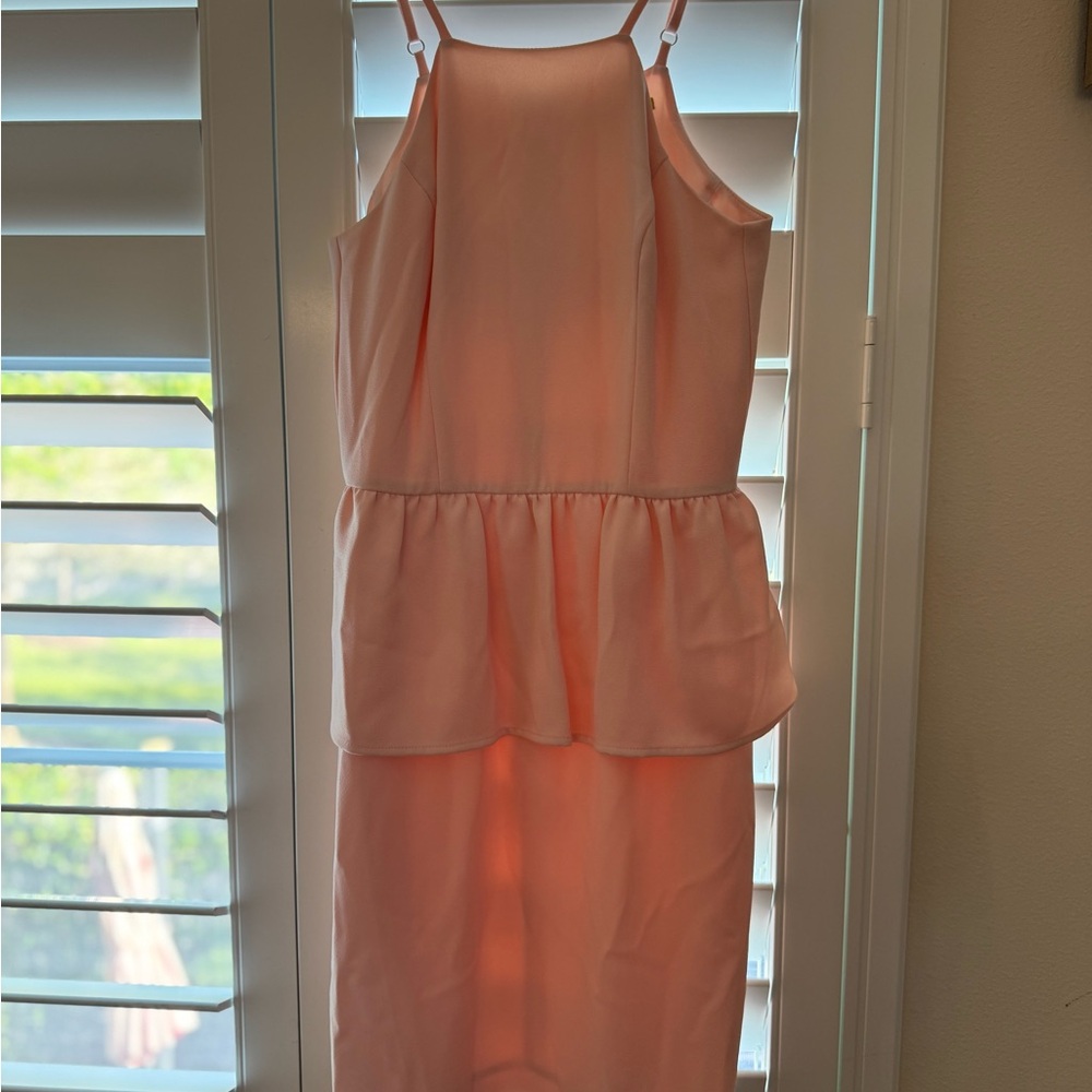 Gianni Bini Women's Peach/Pink Spaghetti Strap Dress in size 0